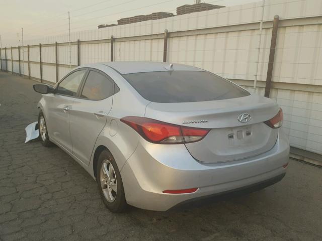 KMHDH4AE8FU381220 - 2015 HYUNDAI ELANTRA SE SILVER photo 3