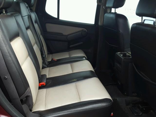 1FMEU53867UA12855 - 2007 FORD EXPLORER S MAROON photo 6