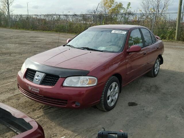 3N1CB51D84L871309 - 2004 NISSAN SENTRA 1.8 RED photo 2