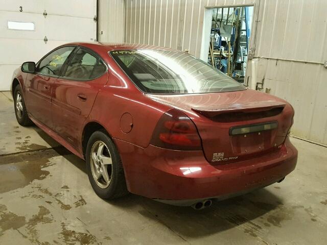 2G2WP522241334353 - 2004 PONTIAC GRAND PRIX MAROON photo 3