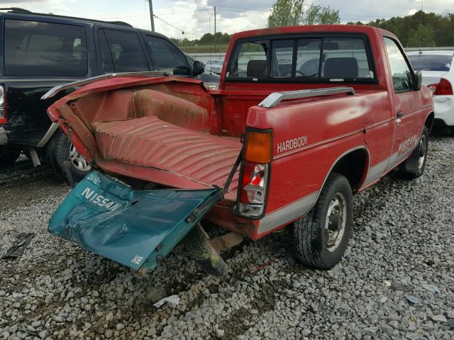 1N6SD11S8MC413854 - 1991 NISSAN TRUCK SHOR RED photo 4