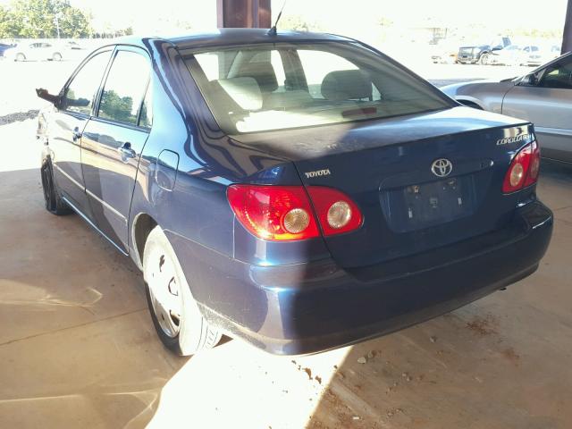 1NXBR32E87Z930428 - 2007 TOYOTA COROLLA CE BLUE photo 3