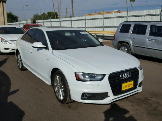 WAUEFAFL7GN004312 - 2016 AUDI A4 PREMIUM WHITE photo 1