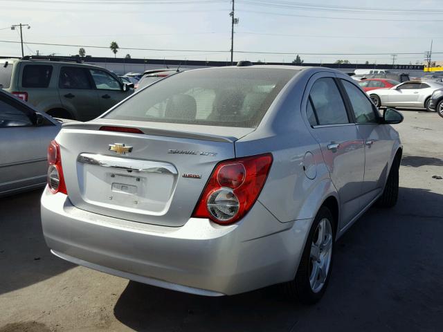 1G1JE5SB1G4141494 - 2016 CHEVROLET SONIC LTZ SILVER photo 4