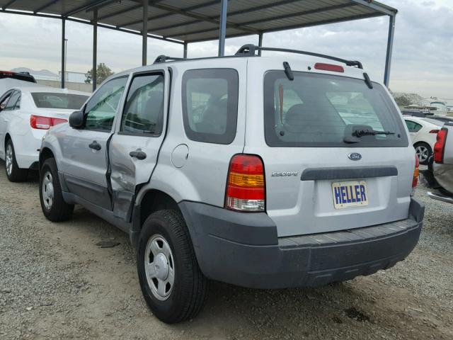 1FMYU02Z65KC44097 - 2005 FORD ESCAPE XLS SILVER photo 3