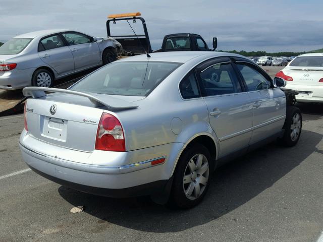 WVWBD63B25P037868 - 2005 VOLKSWAGEN PASSAT GLS SILVER photo 4