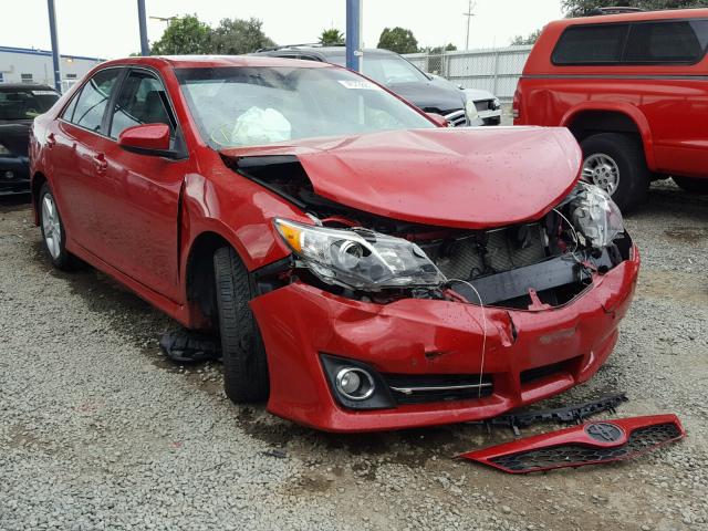 4T1BF1FK9EU822152 - 2014 TOYOTA CAMRY L RED photo 1