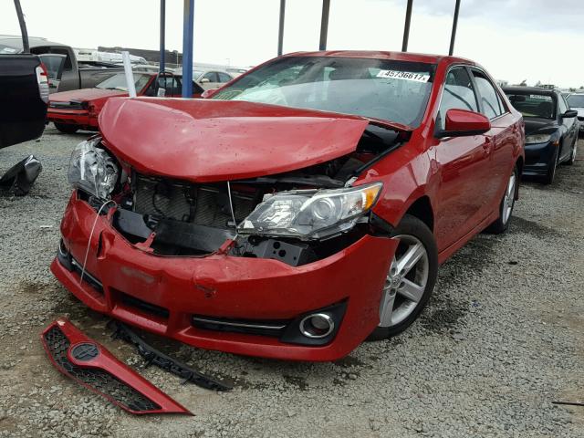 4T1BF1FK9EU822152 - 2014 TOYOTA CAMRY L RED photo 2