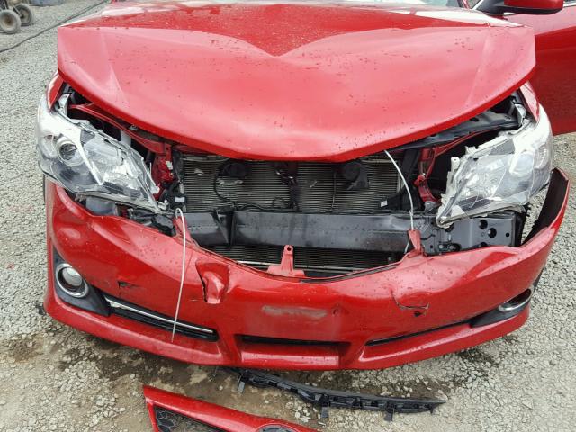 4T1BF1FK9EU822152 - 2014 TOYOTA CAMRY L RED photo 7