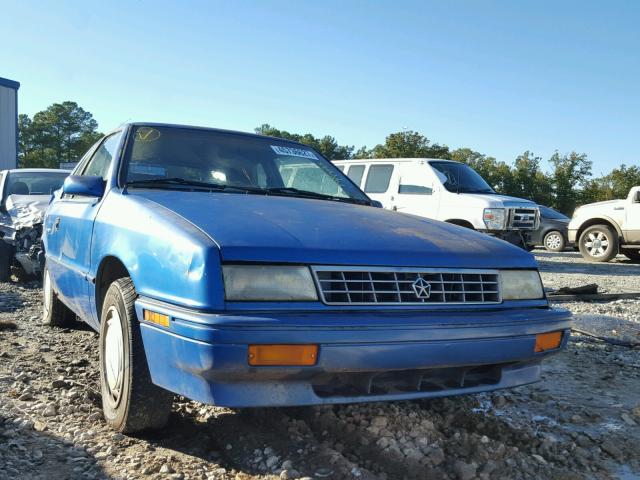 1P3XP2404PN606031 - 1990 PLYMOUTH SUNDANCE BLUE photo 1