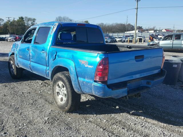 5TELU42N06Z200368 - 2006 TOYOTA TACOMA DOU BLUE photo 3