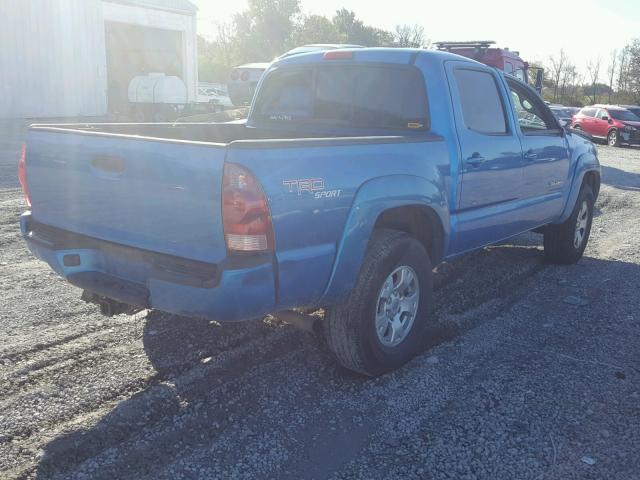 5TELU42N06Z200368 - 2006 TOYOTA TACOMA DOU BLUE photo 4