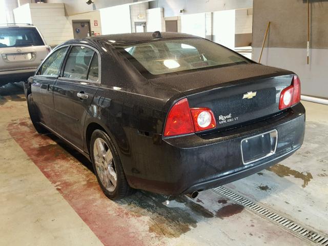 1G1ZC5E00CF259974 - 2012 CHEVROLET MALIBU 1LT BLACK photo 3