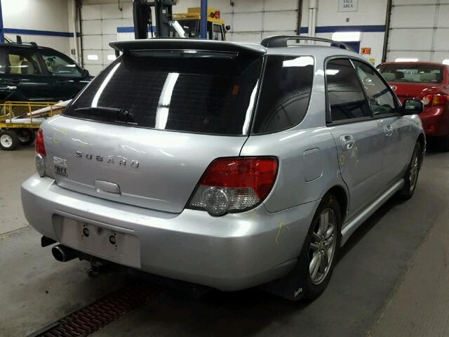 JF1GG29685H803103 - 2005 SUBARU IMPREZA WR SILVER photo 4