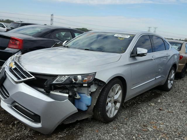 2G1165S37F9201666 - 2015 CHEVROLET IMPALA LTZ SILVER photo 2