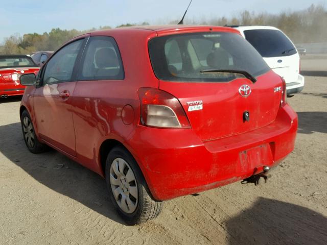 JTDJT923575094266 - 2007 TOYOTA YARIS RED photo 3