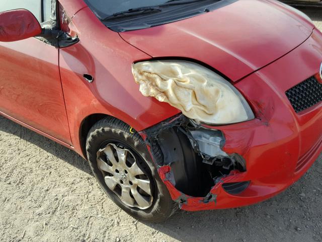 JTDJT923575094266 - 2007 TOYOTA YARIS RED photo 9