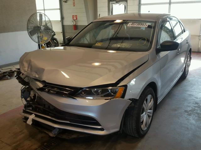 3VWLA7AJ4FM332777 - 2015 VOLKSWAGEN JETTA TDI SILVER photo 2