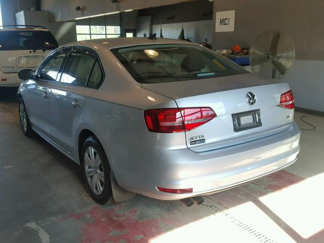 3VWLA7AJ4FM332777 - 2015 VOLKSWAGEN JETTA TDI SILVER photo 3