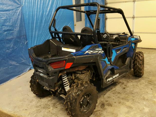 3NSVAE873FF436464 - 2015 POLARIS RZR 900 EP BLUE photo 4