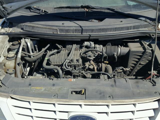 2FTZA54637BA05878 - 2007 FORD FREESTAR WHITE photo 7