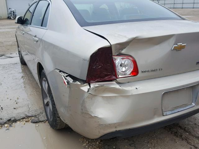 1G1ZC5EUXBF368914 - 2011 CHEVROLET MALIBU 1LT GOLD photo 9