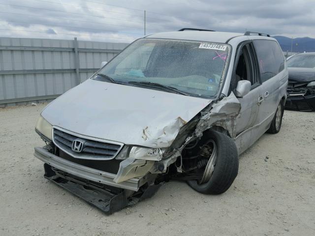 2HKRL18622H511566 - 2002 HONDA ODYSSEY EX SILVER photo 2