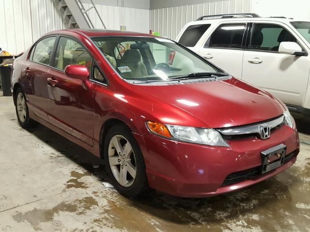 1HGFA16827L053609 - 2007 HONDA CIVIC MAROON photo 1