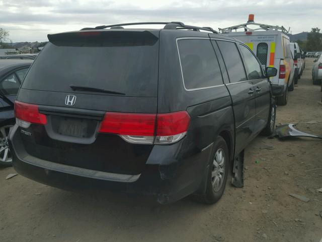 5FNRL3H60AB110686 - 2010 HONDA ODYSSEY EX BLACK photo 4