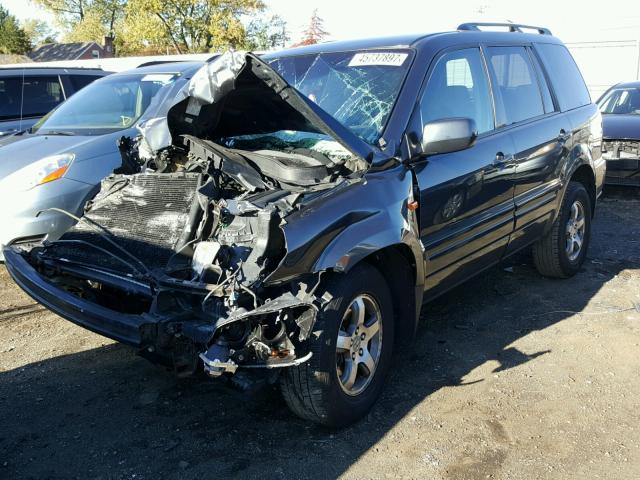 2HKYF18446H503346 - 2006 HONDA PILOT EX CHARCOAL photo 2