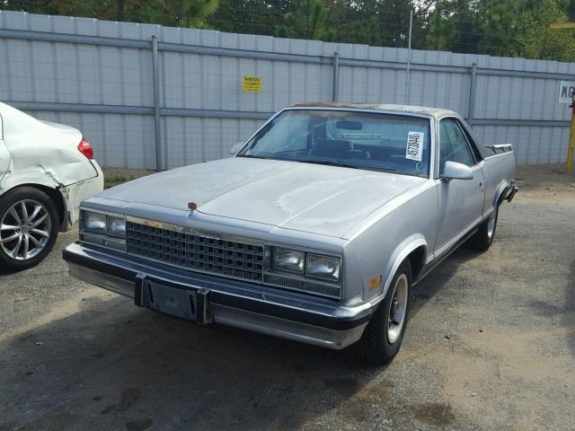 3GCCW80H5HS914507 - 1987 CHEVROLET EL CAMINO SILVER photo 2