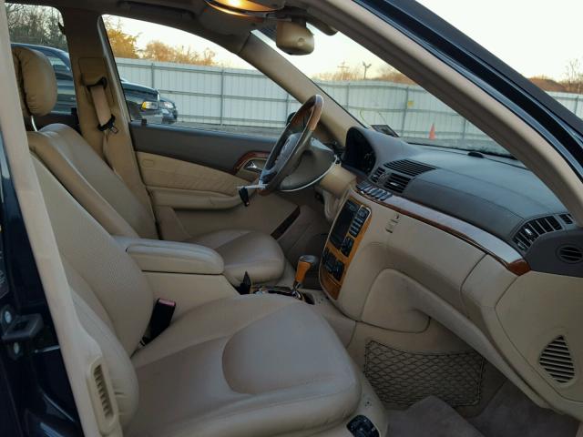 WDBNG78J02A285821 - 2002 MERCEDES-BENZ S 600 BLUE photo 5