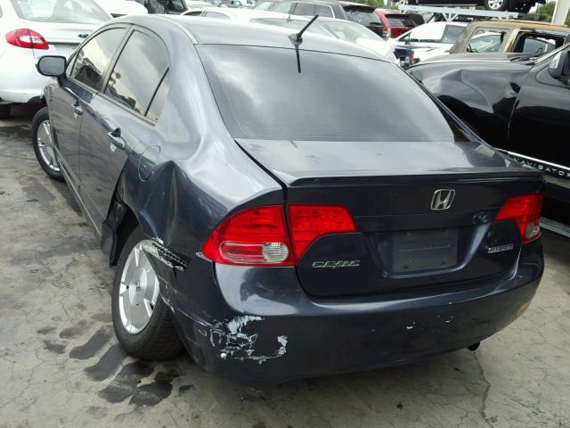 JHMFA36246S002749 - 2006 HONDA CIVIC HYBR GRAY photo 3