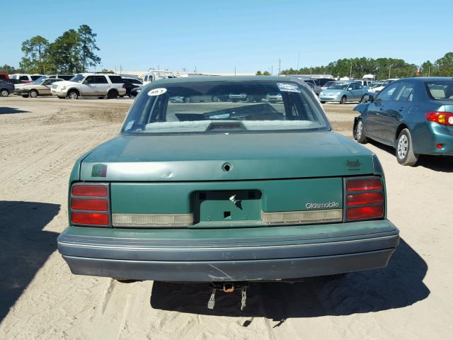 1G3AG55N3P6325265 - 1993 OLDSMOBILE CUTLASS CI GREEN photo 10