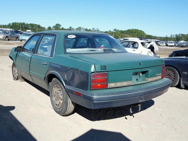1G3AG55N3P6325265 - 1993 OLDSMOBILE CUTLASS CI GREEN photo 3