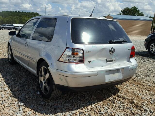 9BWDE61J424020637 - 2002 VOLKSWAGEN GTI BASE SILVER photo 3