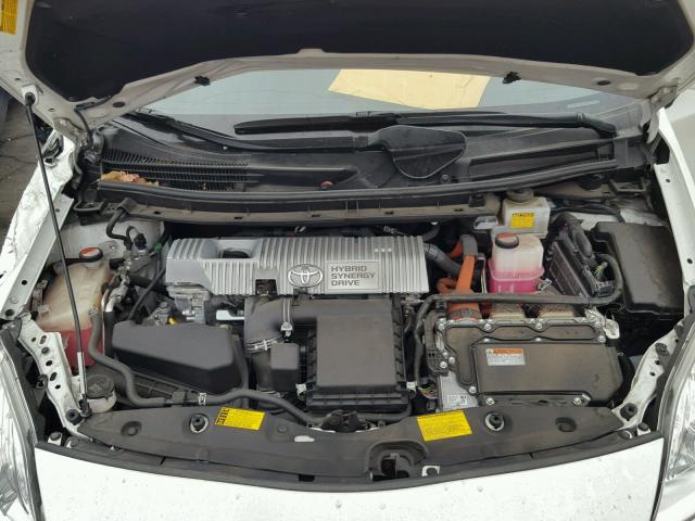 JTDKN3DU3F1871132 - 2015 TOYOTA PRIUS WHITE photo 7