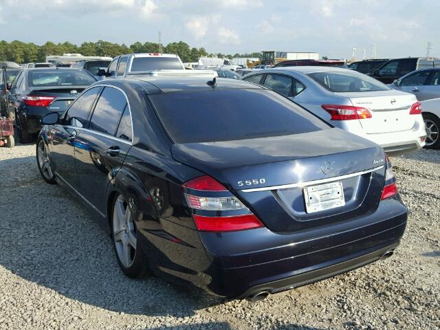 WDDNG86X38A199383 - 2008 MERCEDES-BENZ S 550 4MAT BLUE photo 3