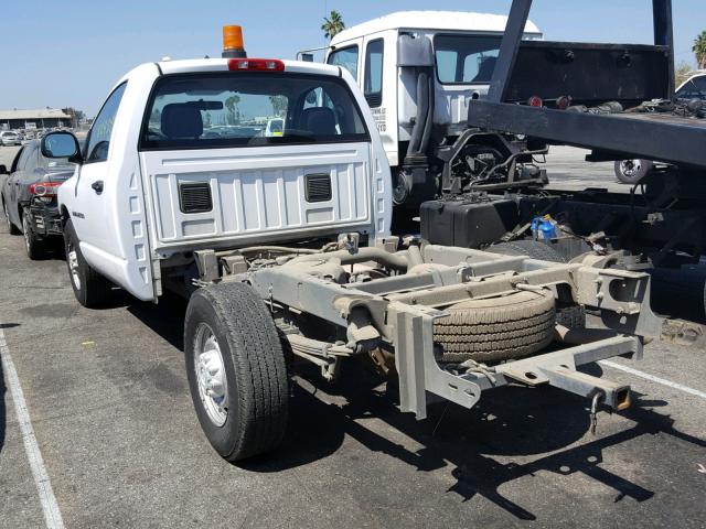 3D6WA26D14G248542 - 2004 DODGE RAM 2500 S WHITE photo 3