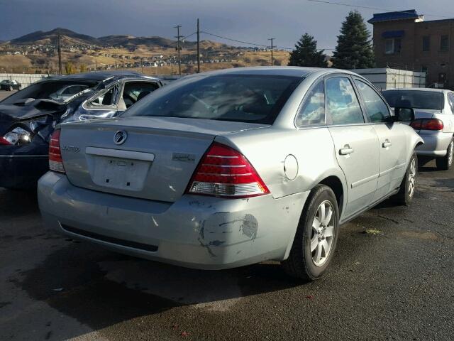 1MEFM40116G604556 - 2006 MERCURY MONTEGO LU BLUE photo 4