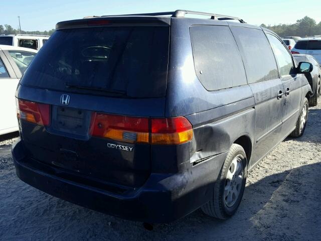 5FNRL18683B099363 - 2003 HONDA ODYSSEY EX BLUE photo 4