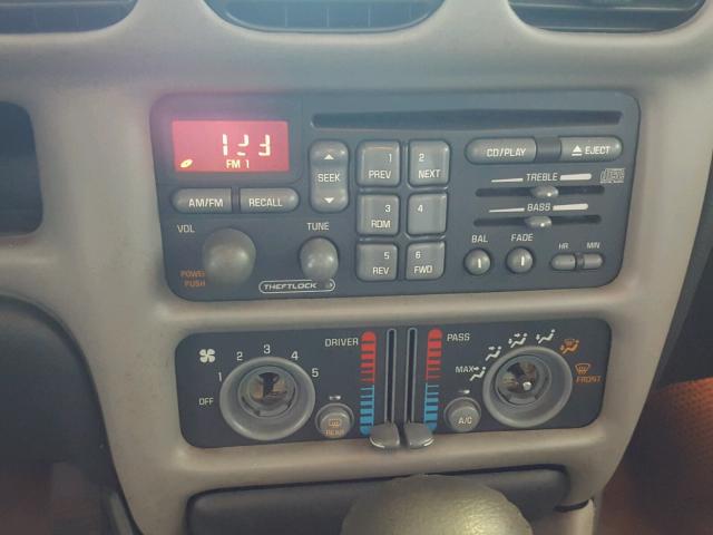 1G2WP52K51F173937 - 2001 PONTIAC GRAND PRIX BLACK photo 9