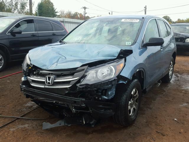 5J6RM4H38DL070782 - 2013 HONDA CR-V TEAL photo 2