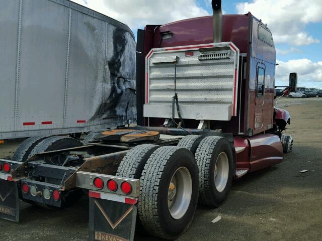 1XKAD49XXAJ269803 - 2010 KENWORTH CONSTRUCTI MAROON photo 4