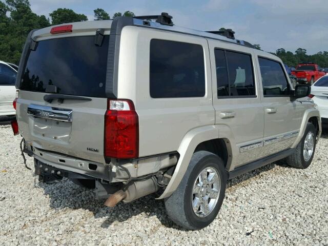 1J8HH58258C131006 - 2008 JEEP COMMANDER TAN photo 4