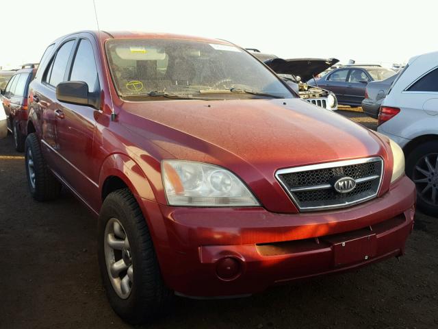 KNDJD733735128816 - 2003 KIA SORENTO RED photo 1