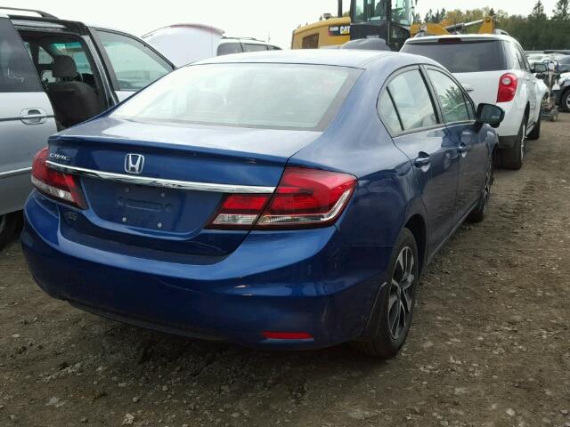 2HGFB2F57EH044939 - 2014 HONDA CIVIC LX BLUE photo 4