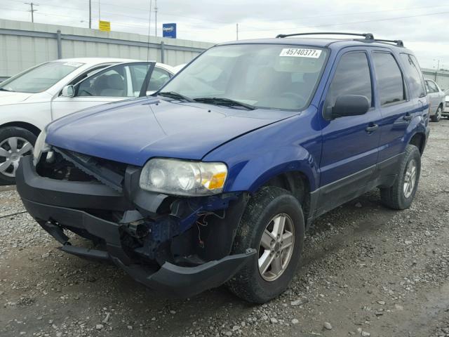 1FMYU02Z96KA54537 - 2006 FORD ESCAPE XLS BLUE photo 2