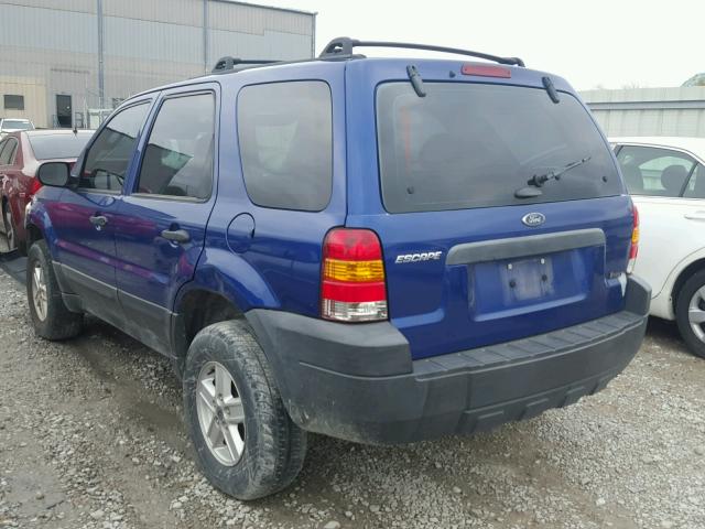 1FMYU02Z96KA54537 - 2006 FORD ESCAPE XLS BLUE photo 3