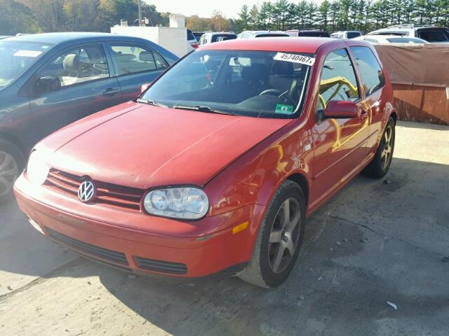 9BWDE61J024039539 - 2002 VOLKSWAGEN GTI BASE RED photo 2